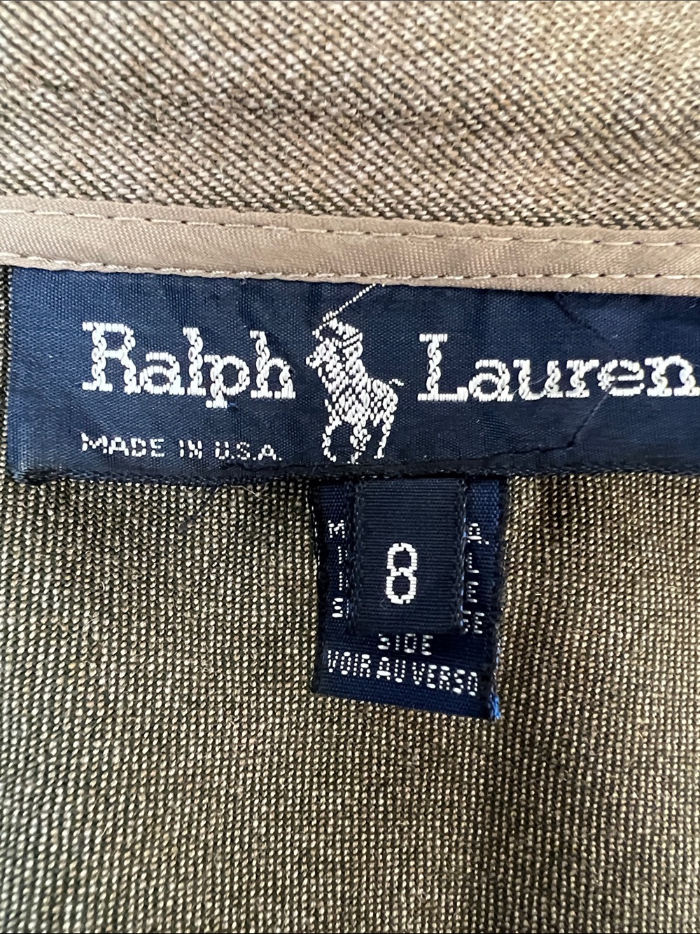 Vintage Ralph Lauren Wool Maxi Skirt Size 8 - Picture 6 of 8